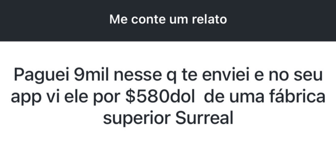 Relato de comprador 1