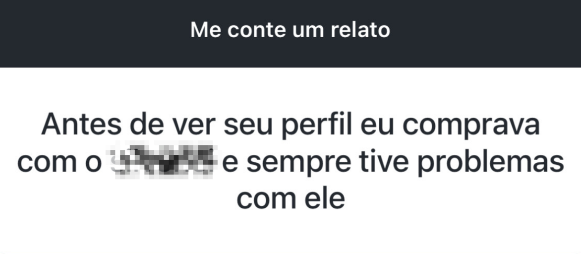 Relato de comprador 5
